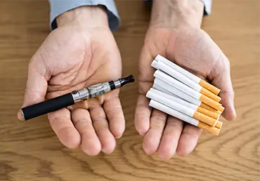 Hand Holding E-Cigarette