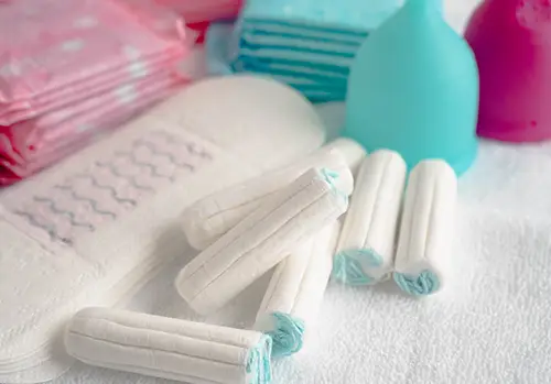 Sanitary hygiene set for woman menstrual period cycle