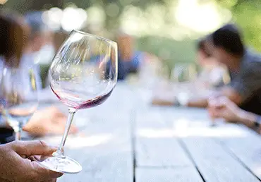 glass of wine