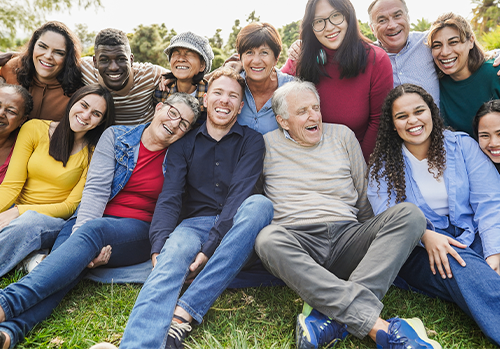 healthy happy group of people